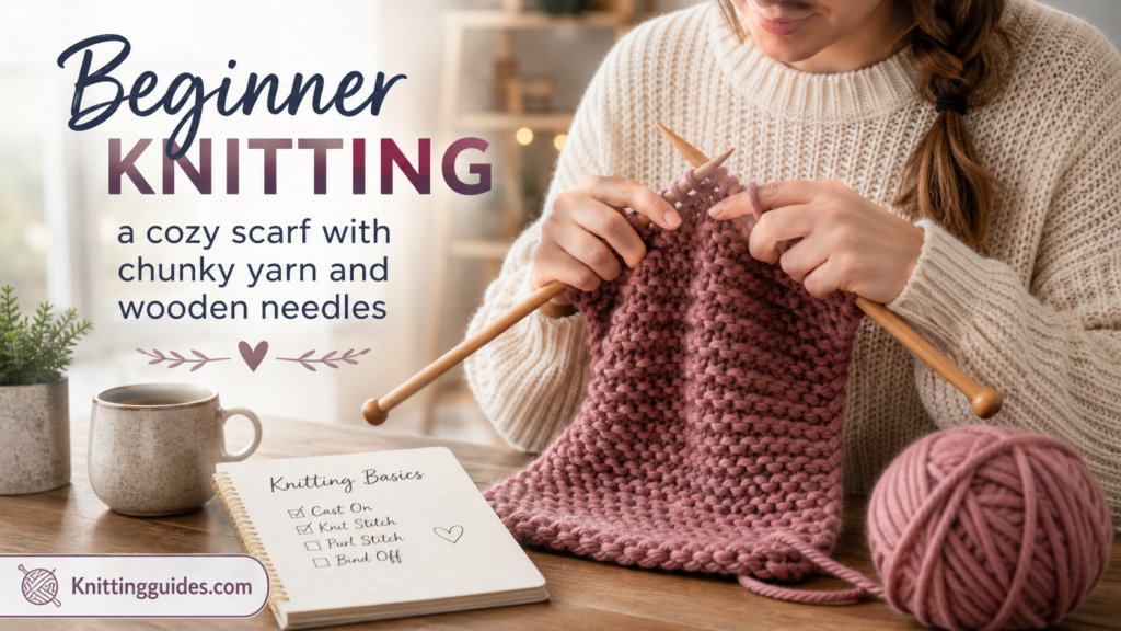 Beginner Knitting_ Cozy Chunky Scarf Tutorial